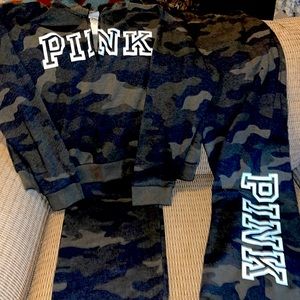“PINK” camo sweatsuit